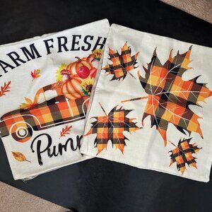 Fall Seasonal Pillow Cases 18x18